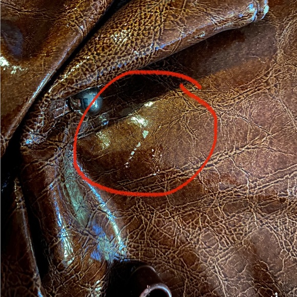 Gorgeous brown purse with polka dots and a huge flower embellishment. - Picture 5 of 6